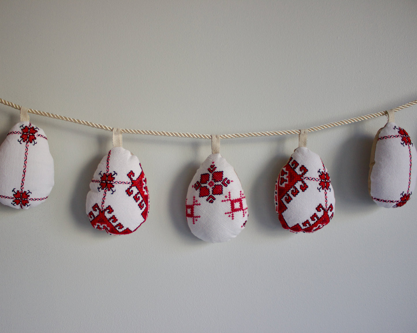 No. 23: Upcycled Pysanky Easter Egg Banner