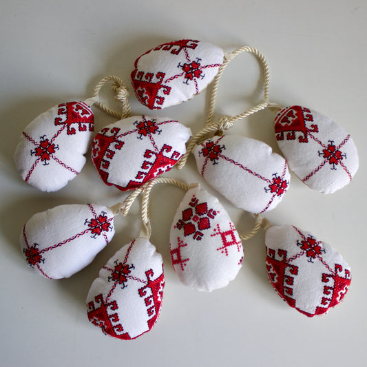 No. 23: Upcycled Pysanky Easter Egg Banner