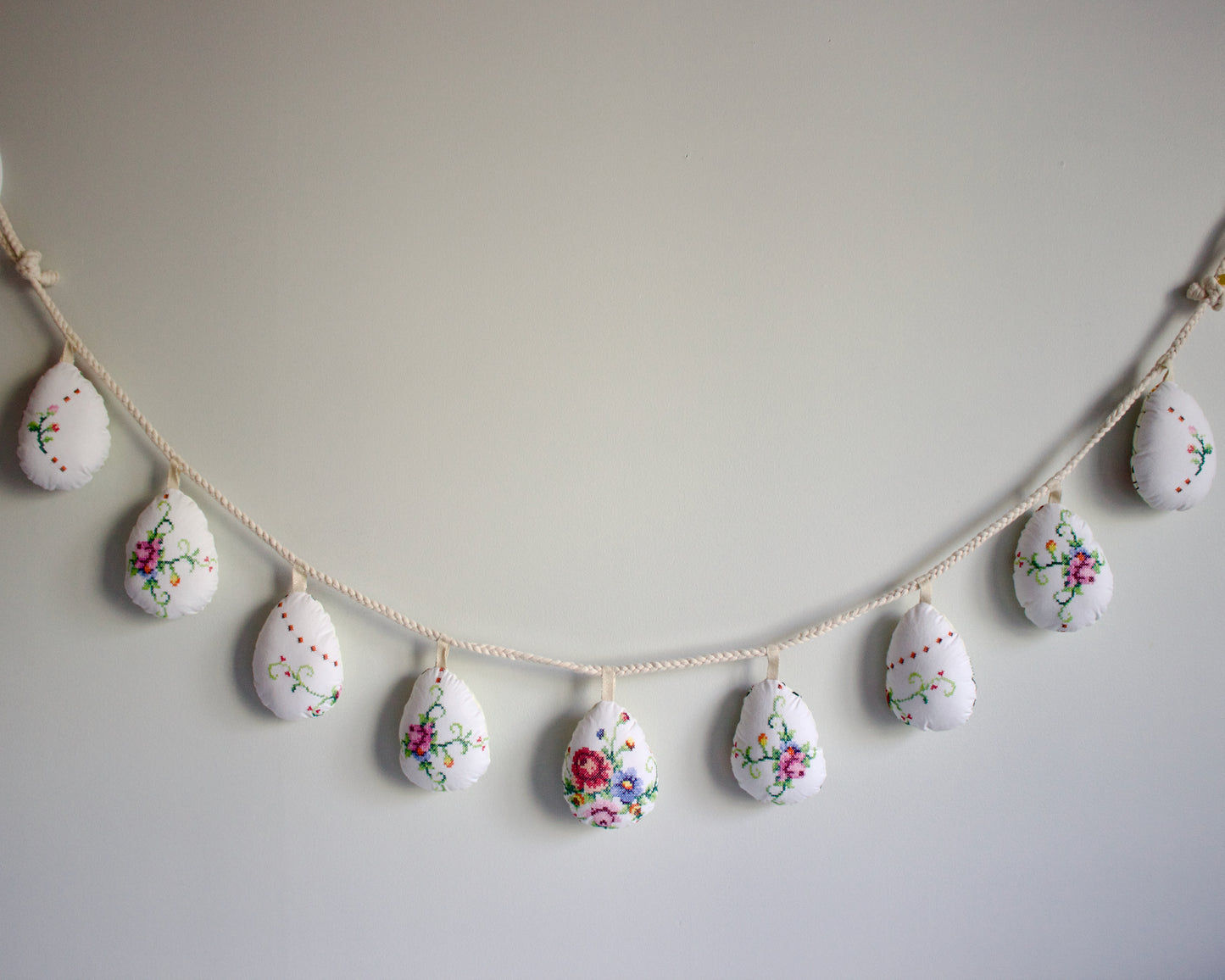 No. 35: Upcycled Pysanky Easter Egg Banner