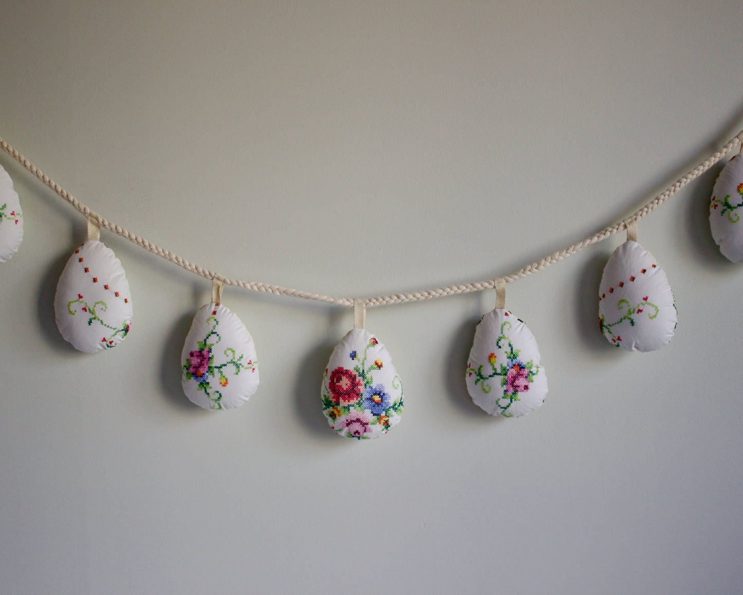 No. 35: Upcycled Pysanky Easter Egg Banner