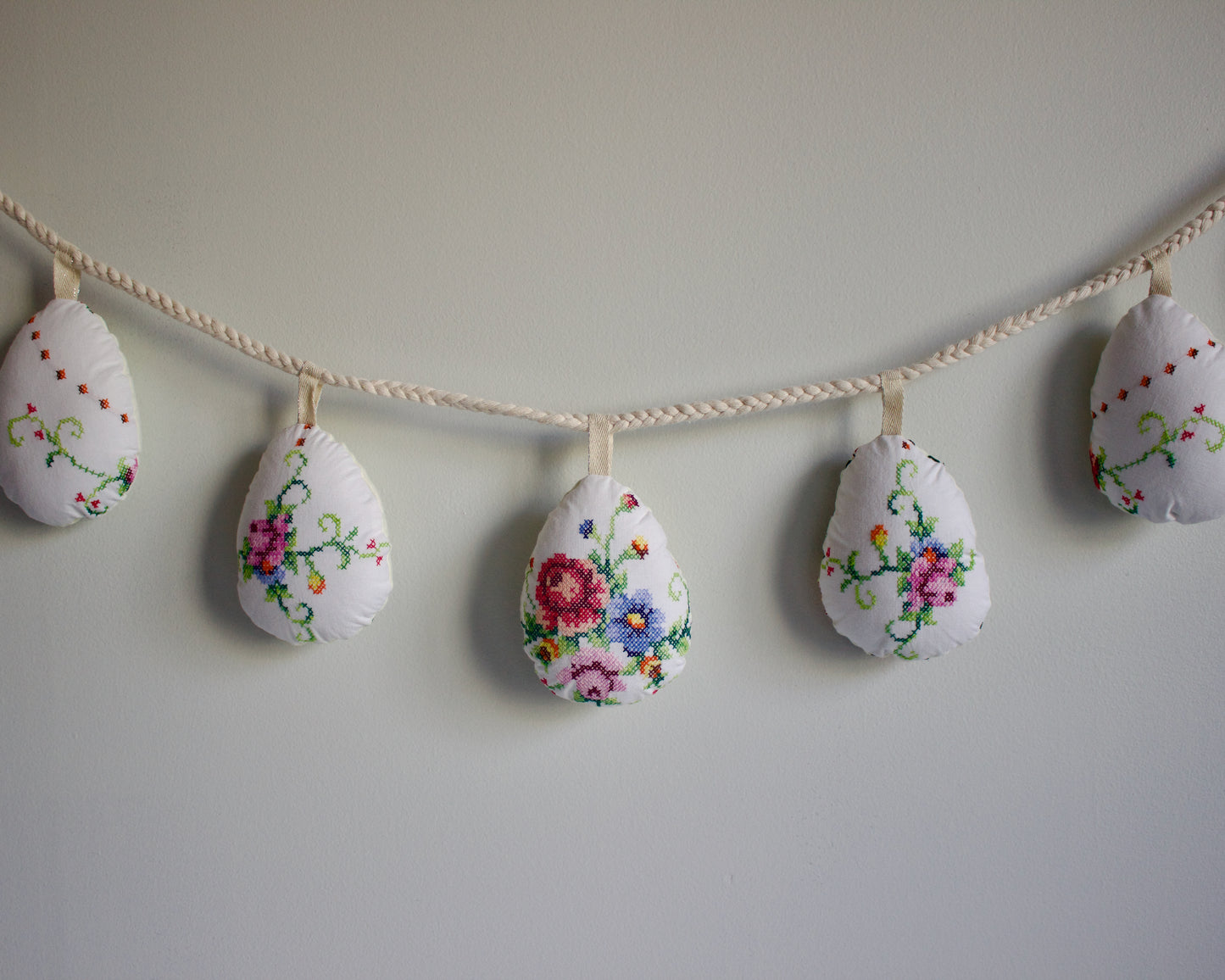 No. 35: Upcycled Pysanky Easter Egg Banner