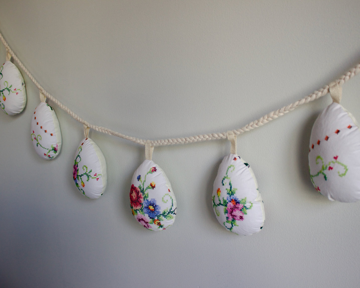 No. 35: Upcycled Pysanky Easter Egg Banner