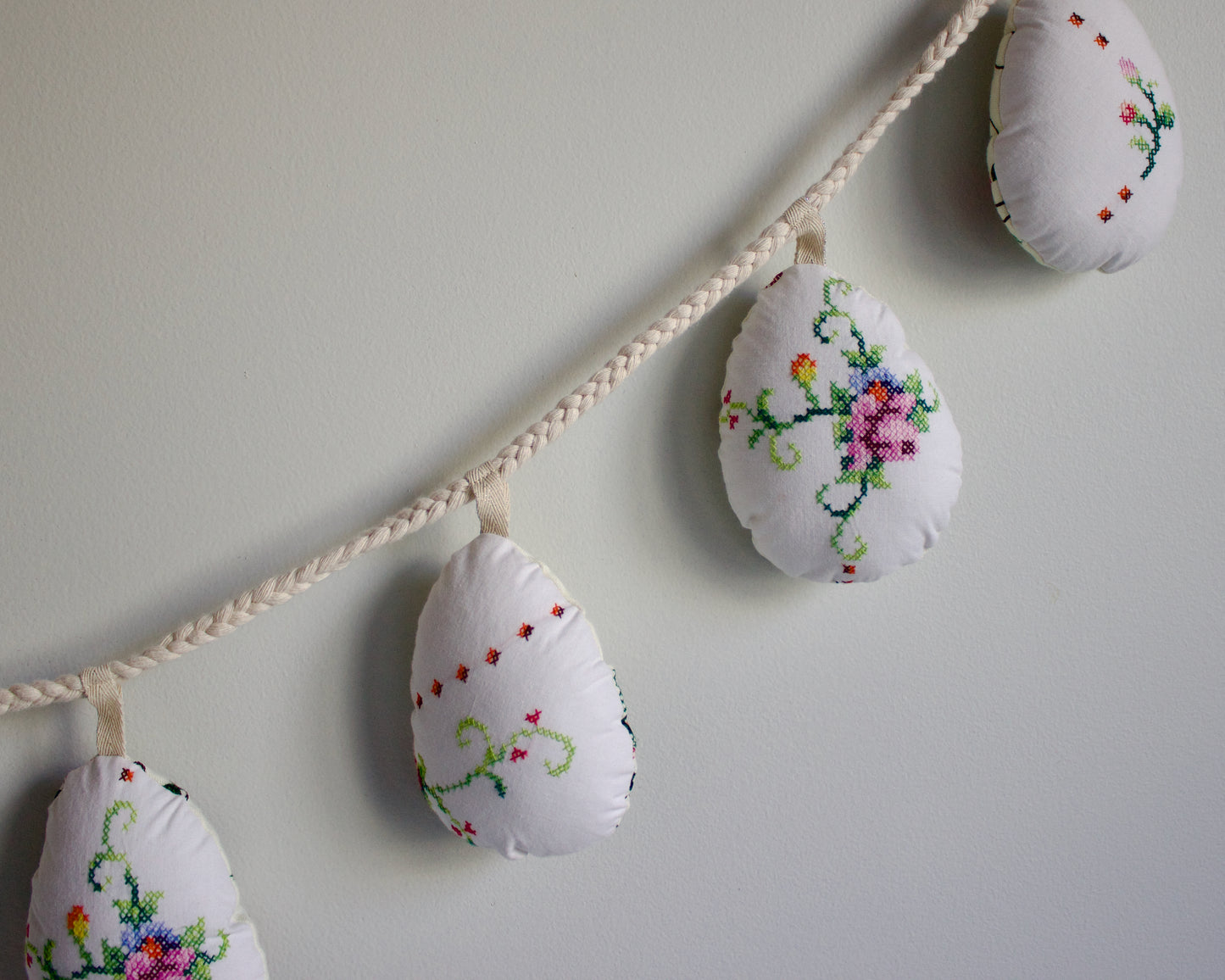 No. 35: Upcycled Pysanky Easter Egg Banner