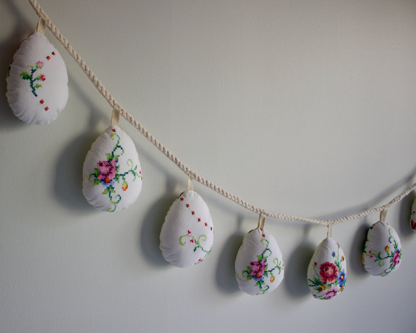 No. 35: Upcycled Pysanky Easter Egg Banner