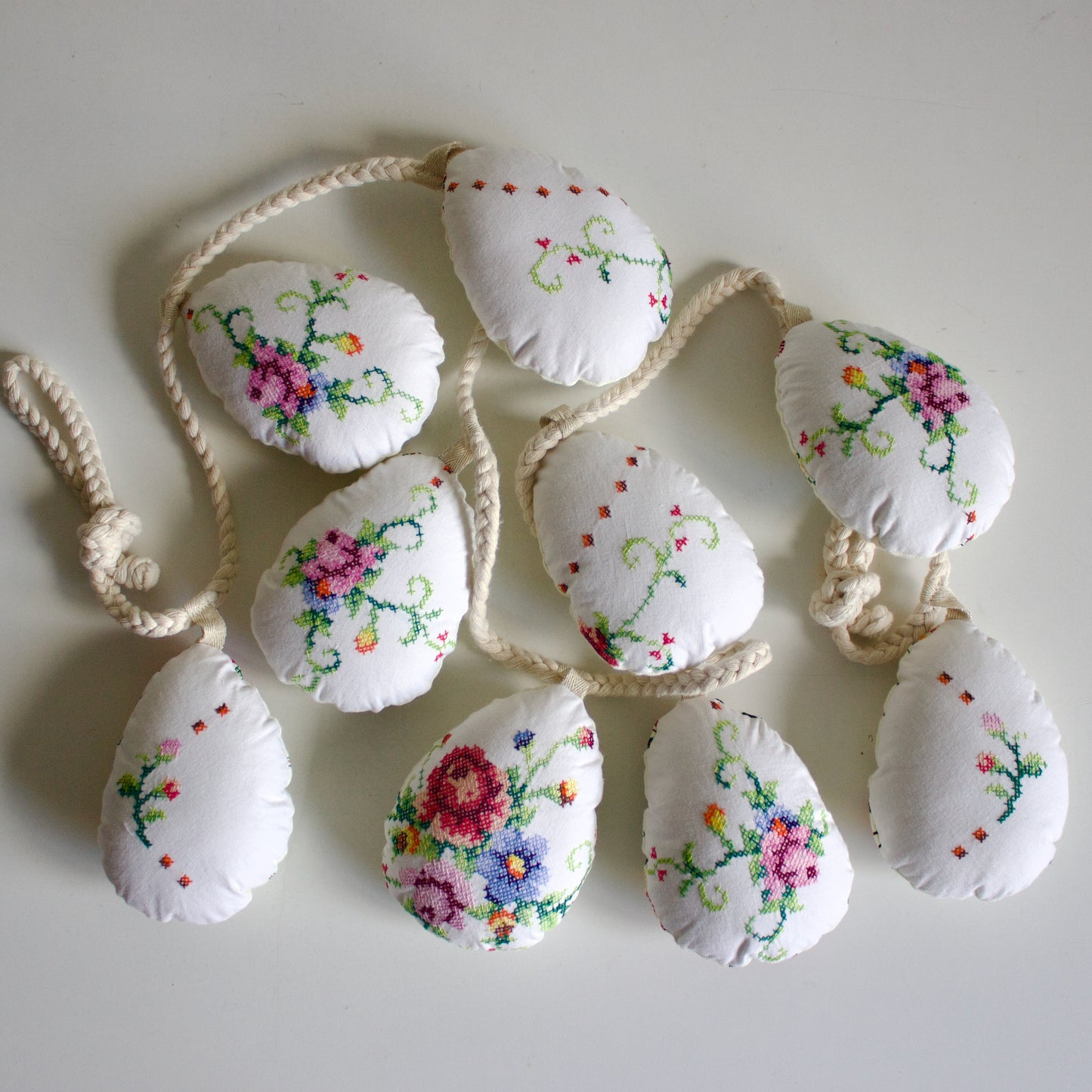 No. 35: Upcycled Pysanky Easter Egg Banner