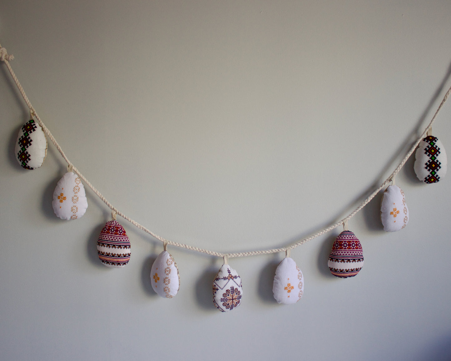 No. 30: Upcycled Pysanky Easter Egg Banner