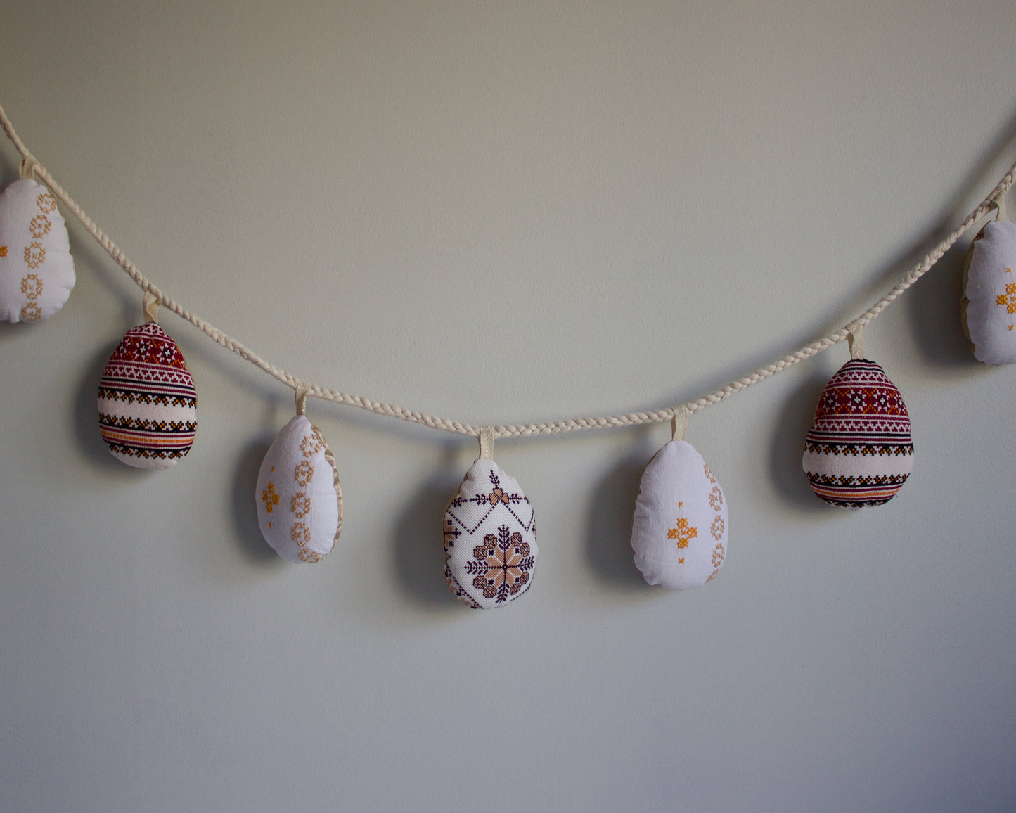 No. 30: Upcycled Pysanky Easter Egg Banner