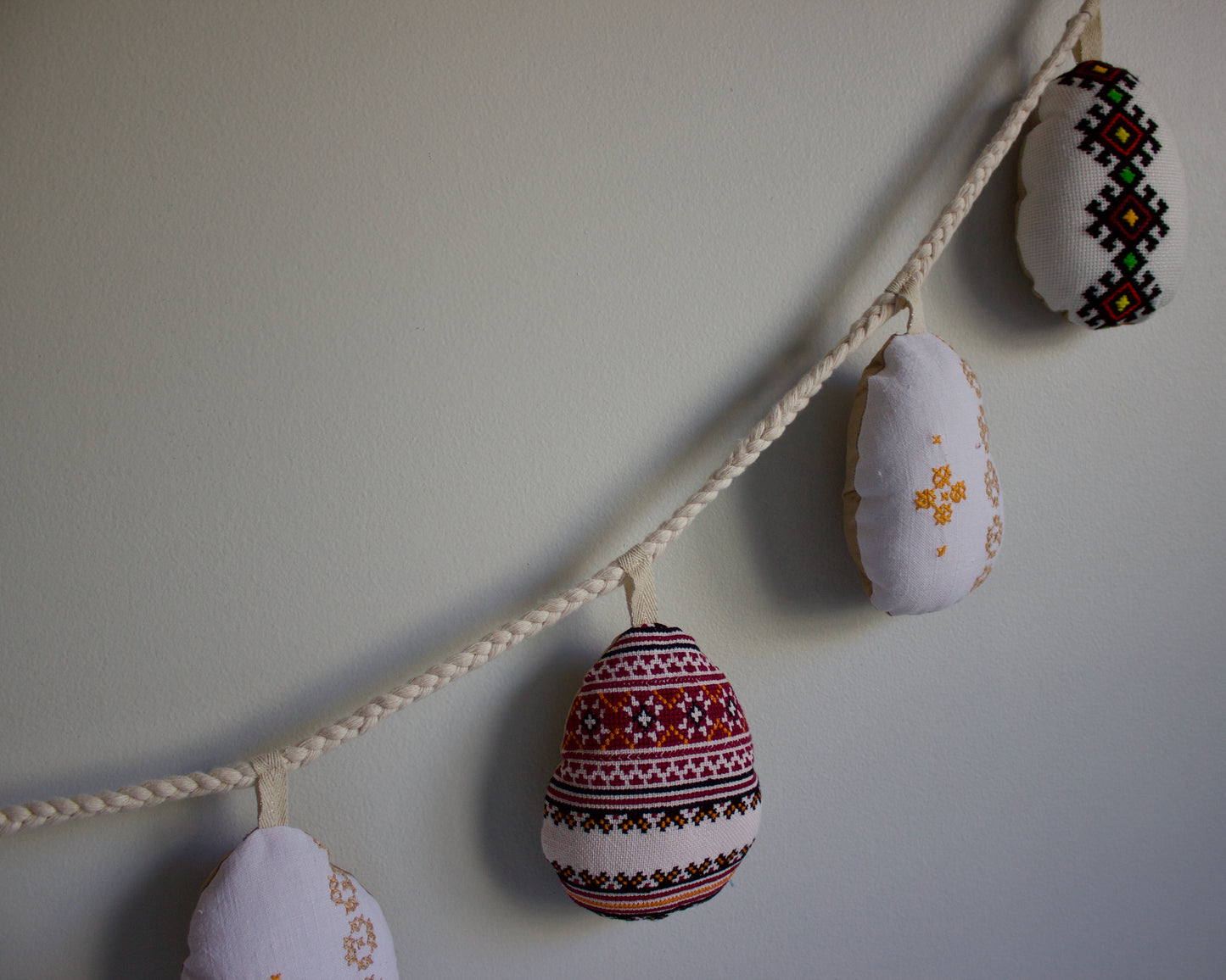 No. 30: Upcycled Pysanky Easter Egg Banner