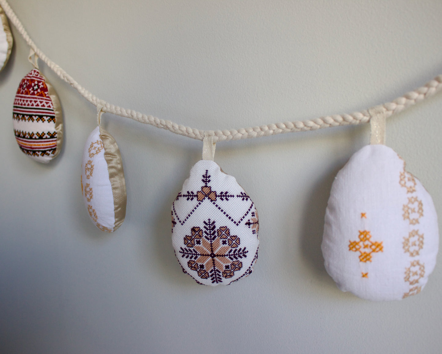 No. 30: Upcycled Pysanky Easter Egg Banner