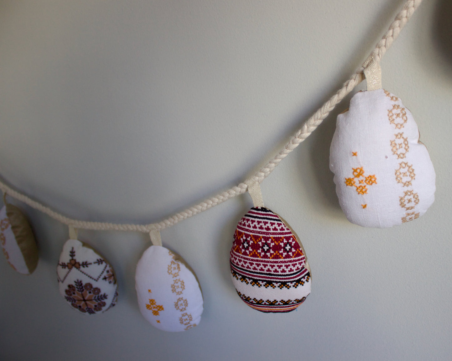 No. 30: Upcycled Pysanky Easter Egg Banner