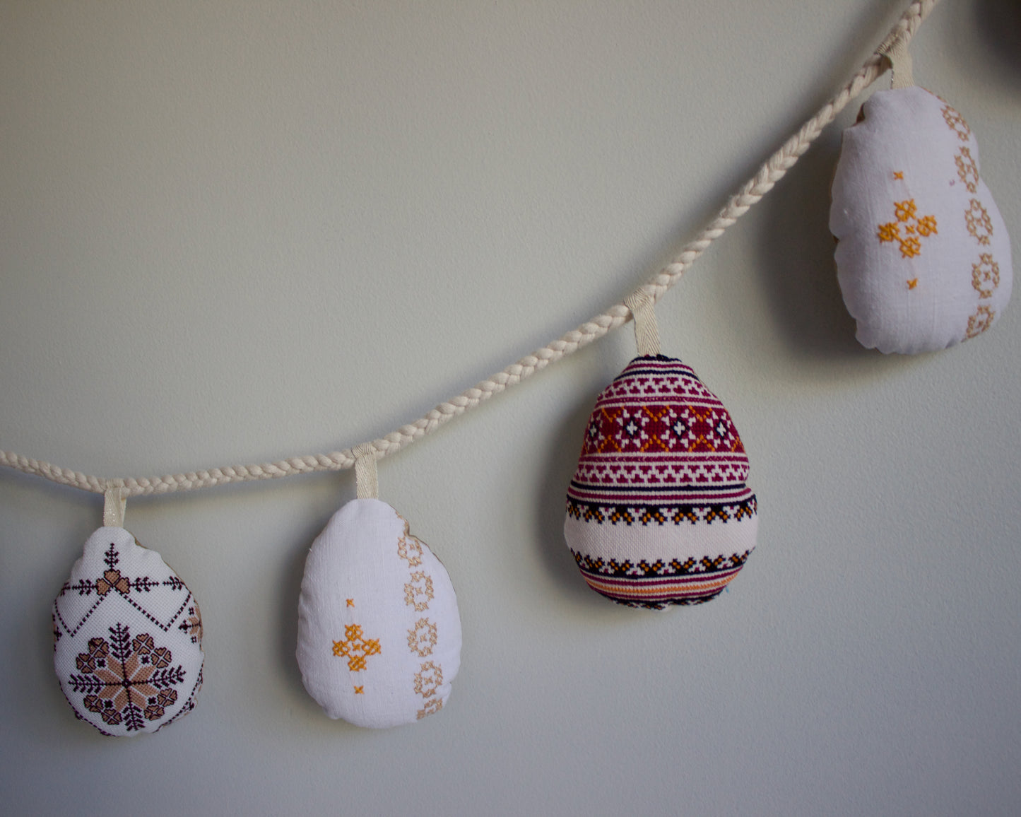 No. 30: Upcycled Pysanky Easter Egg Banner