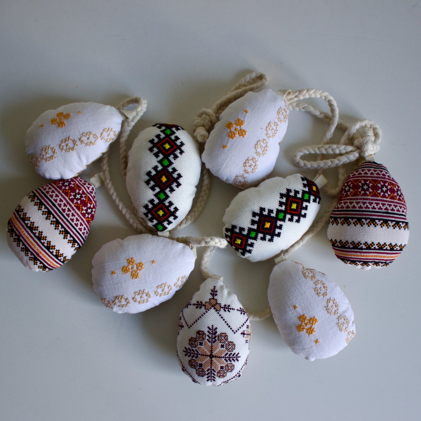 No. 30: Upcycled Pysanky Easter Egg Banner