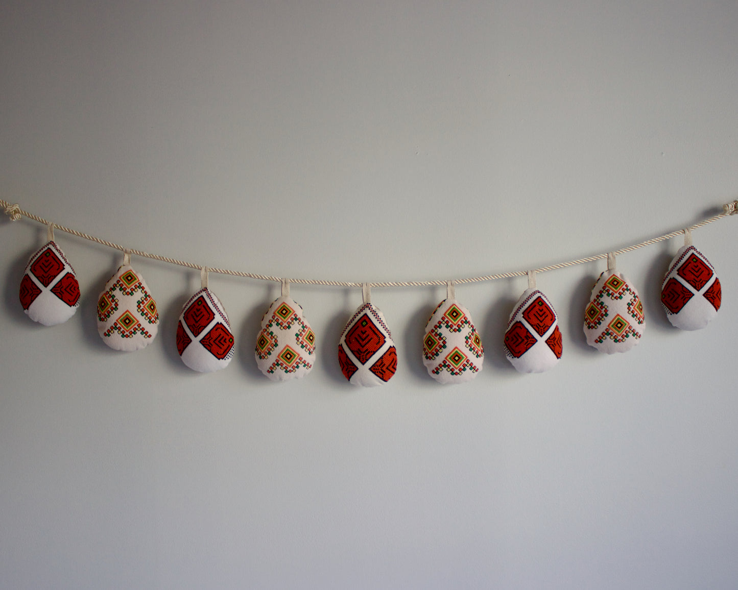 No. 32: Upcycled Pysanky Easter Egg Banner