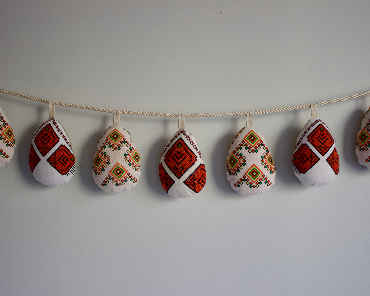 No. 32: Upcycled Pysanky Easter Egg Banner