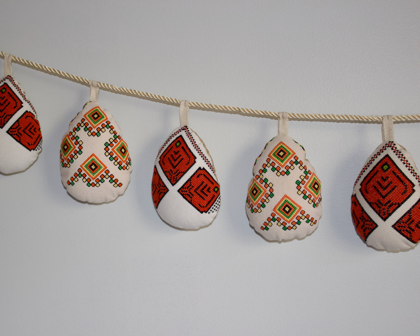No. 32: Upcycled Pysanky Easter Egg Banner