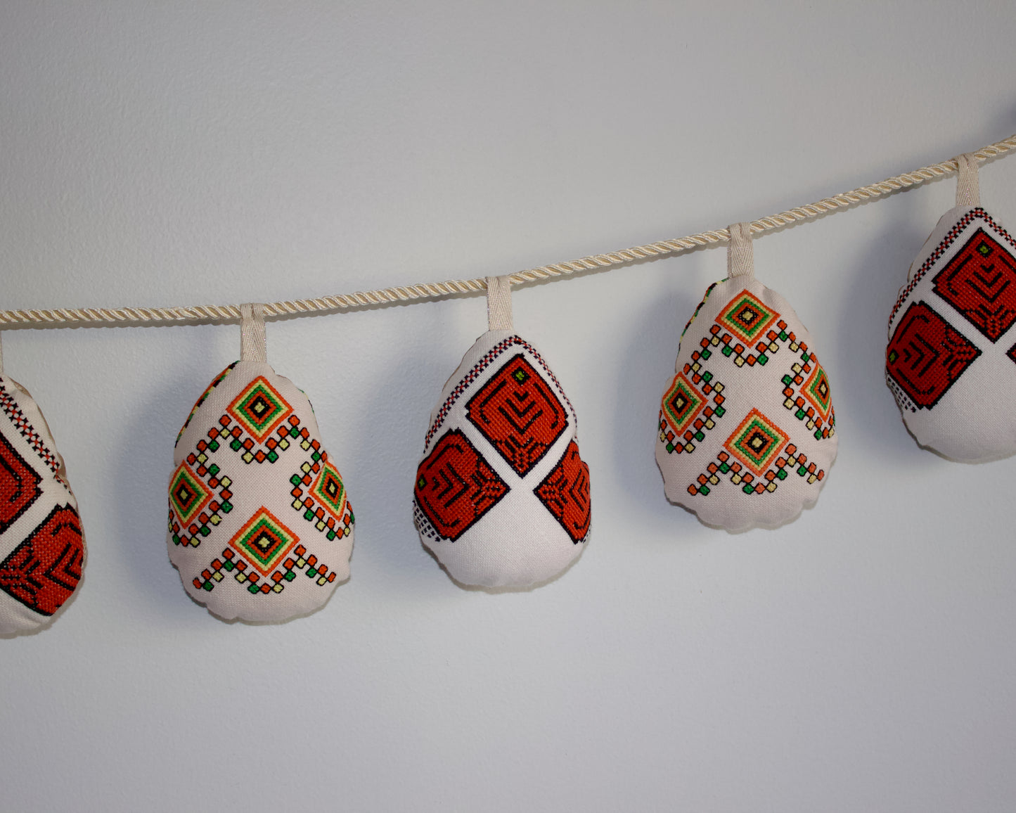 No. 32: Upcycled Pysanky Easter Egg Banner