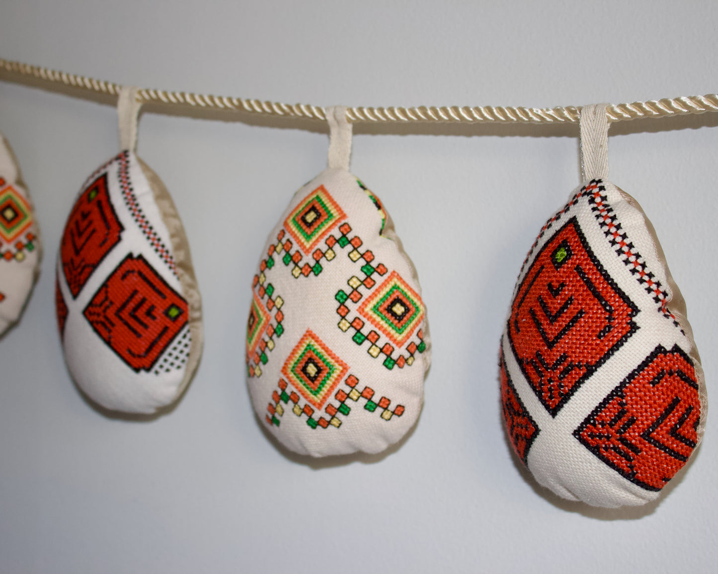 No. 32: Upcycled Pysanky Easter Egg Banner