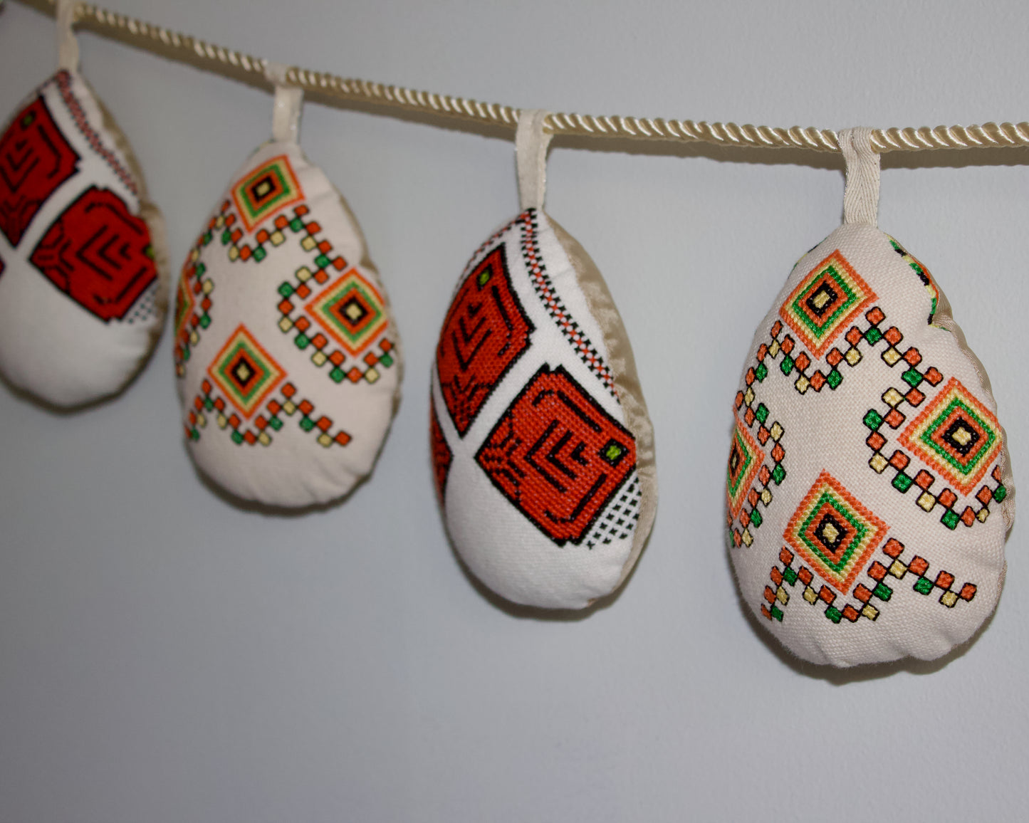 No. 32: Upcycled Pysanky Easter Egg Banner
