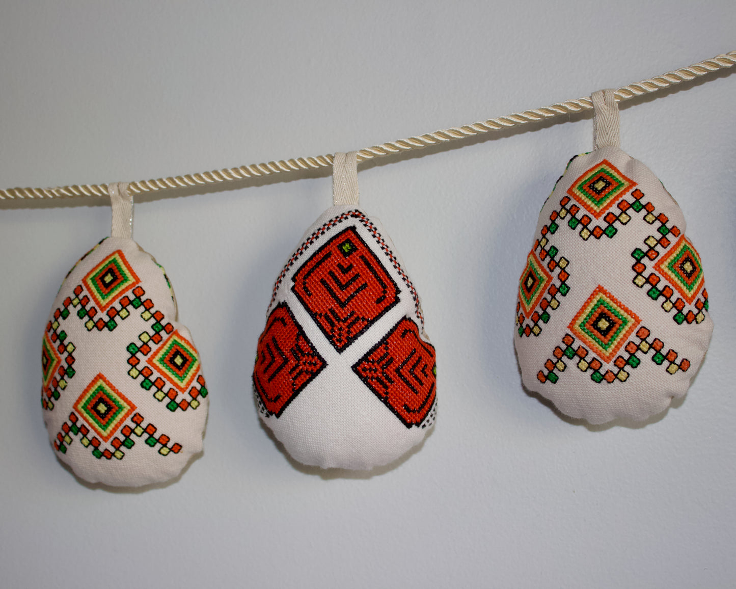 No. 32: Upcycled Pysanky Easter Egg Banner