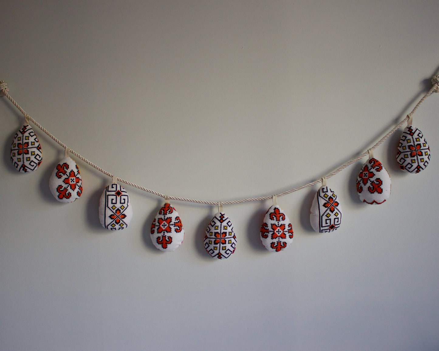 No. 31: Upcycled Pysanky Easter Egg Banner