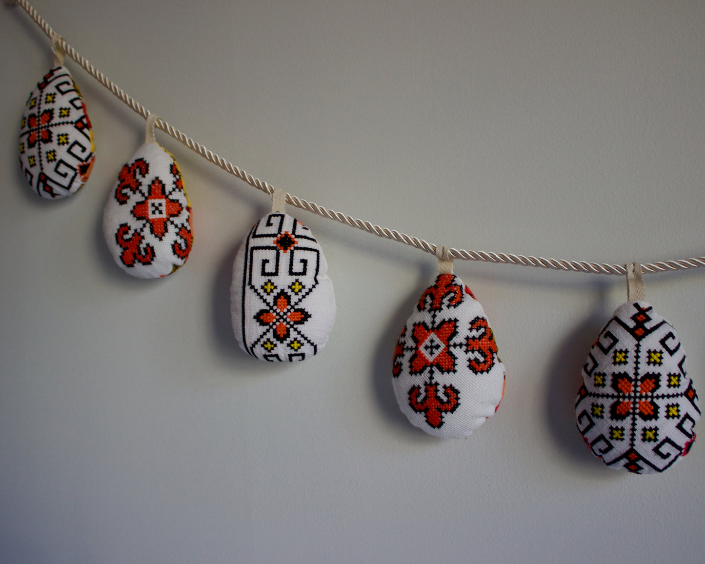 No. 31: Upcycled Pysanky Easter Egg Banner