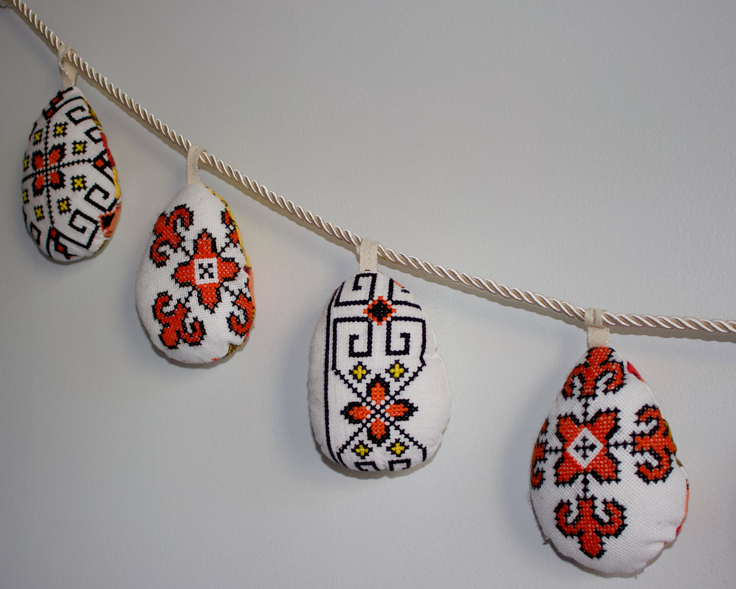 No. 31: Upcycled Pysanky Easter Egg Banner