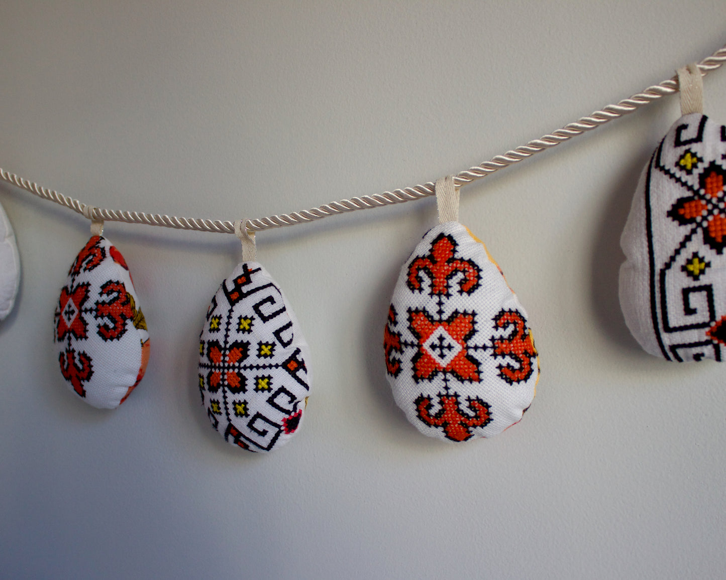 No. 31: Upcycled Pysanky Easter Egg Banner