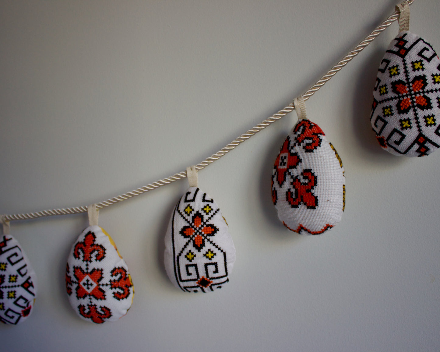 No. 31: Upcycled Pysanky Easter Egg Banner