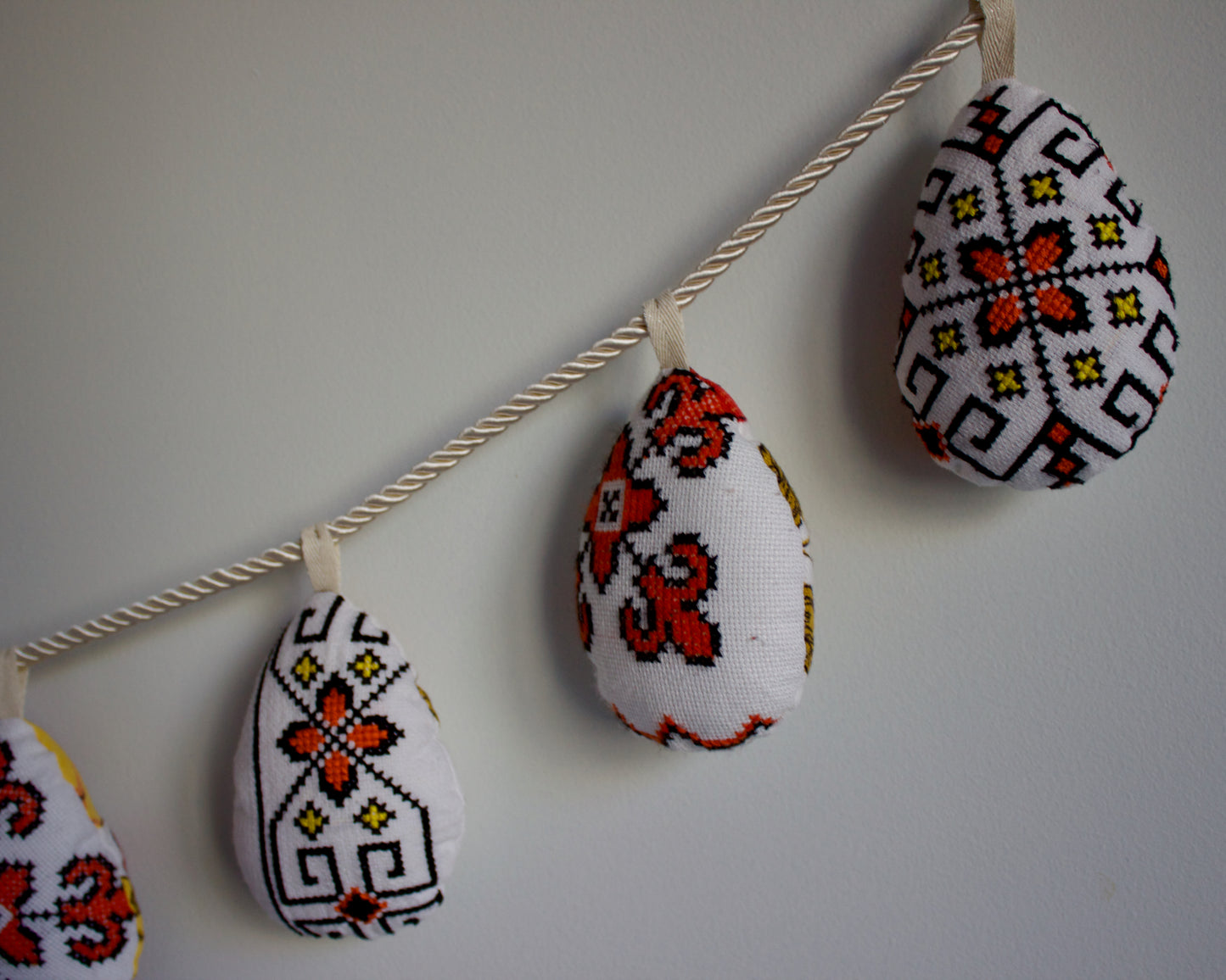 No. 31: Upcycled Pysanky Easter Egg Banner
