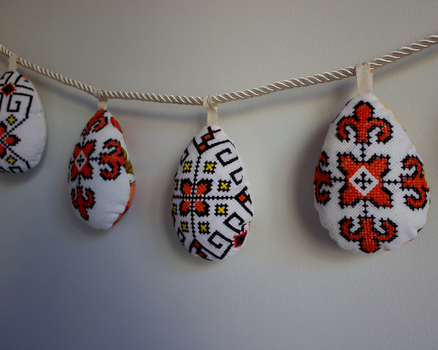 No. 31: Upcycled Pysanky Easter Egg Banner