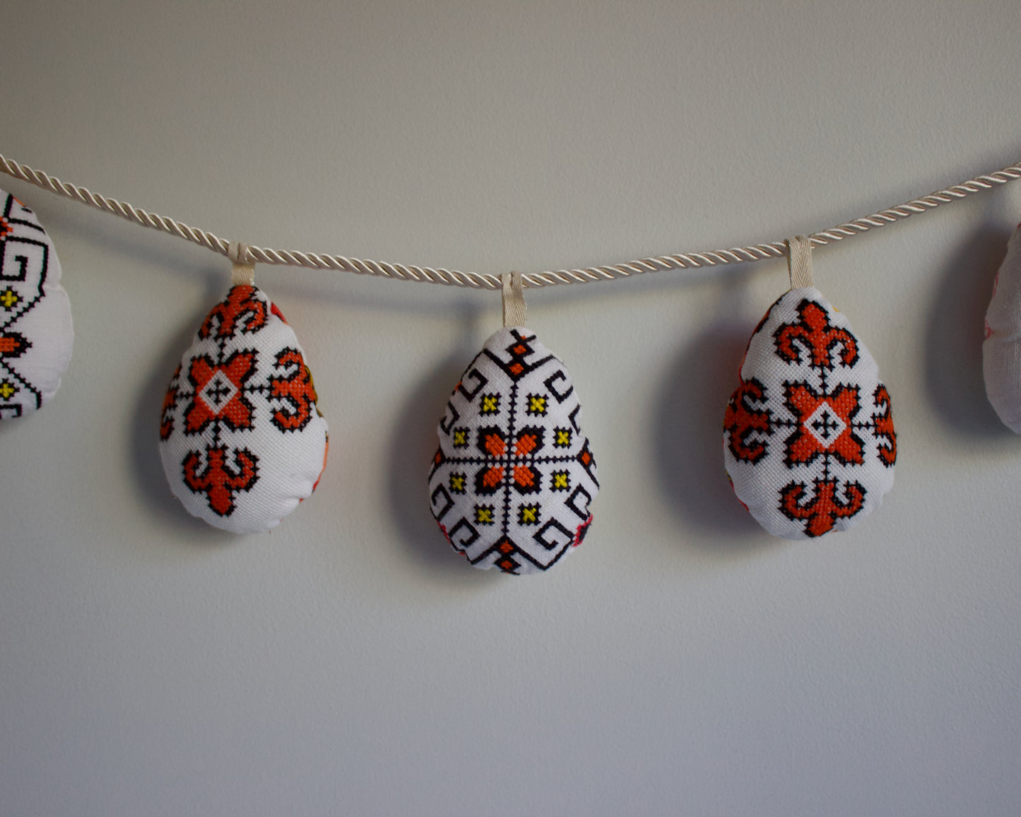 No. 31: Upcycled Pysanky Easter Egg Banner