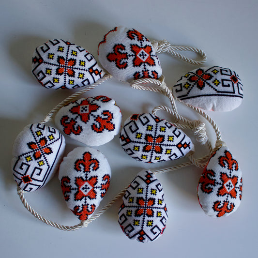 No. 31: Upcycled Pysanky Easter Egg Banner