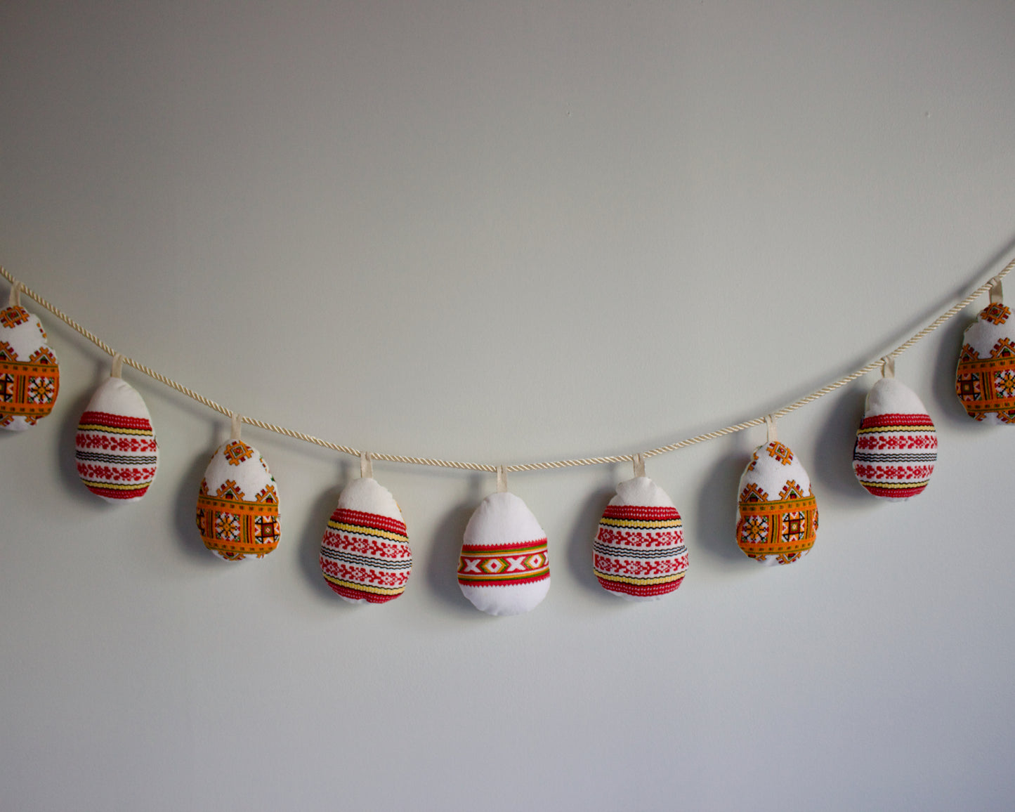 No. 21: Upcycled Pysanky Easter Egg Banner