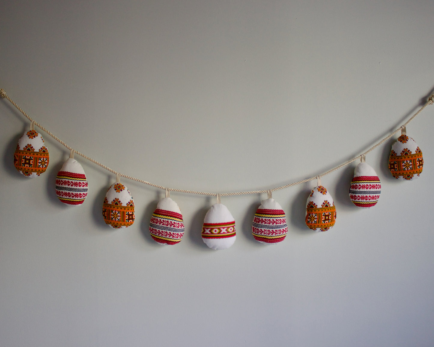 No. 21: Upcycled Pysanky Easter Egg Banner