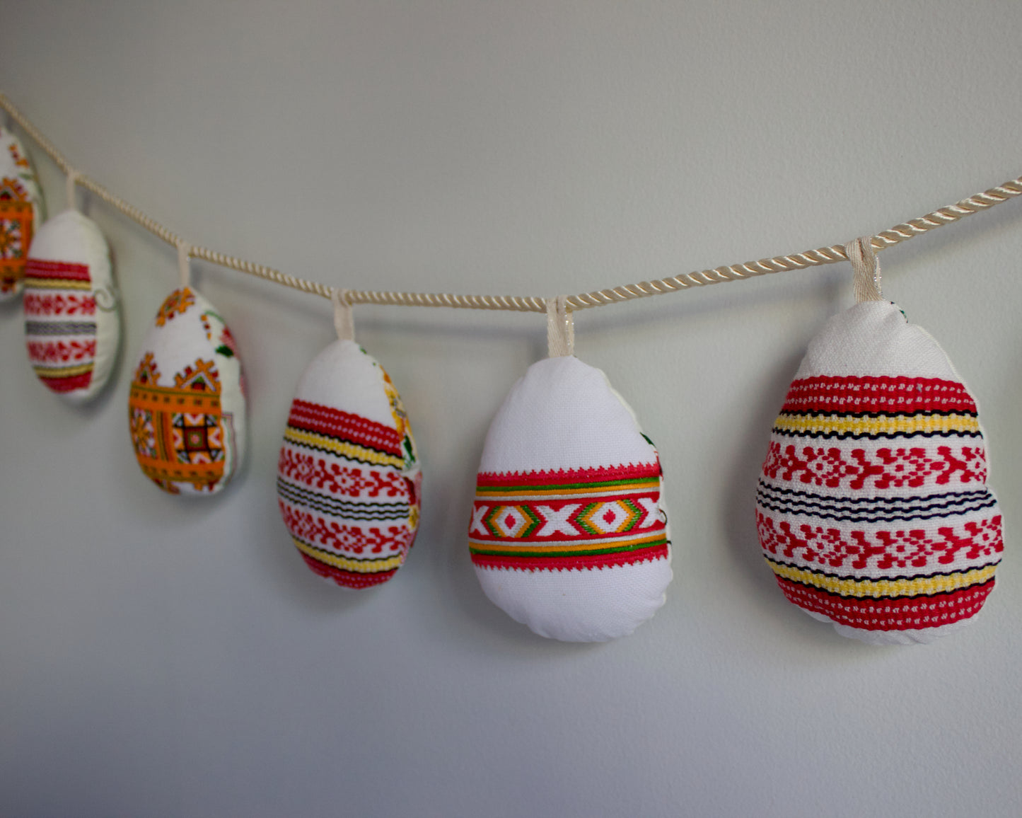 No. 21: Upcycled Pysanky Easter Egg Banner