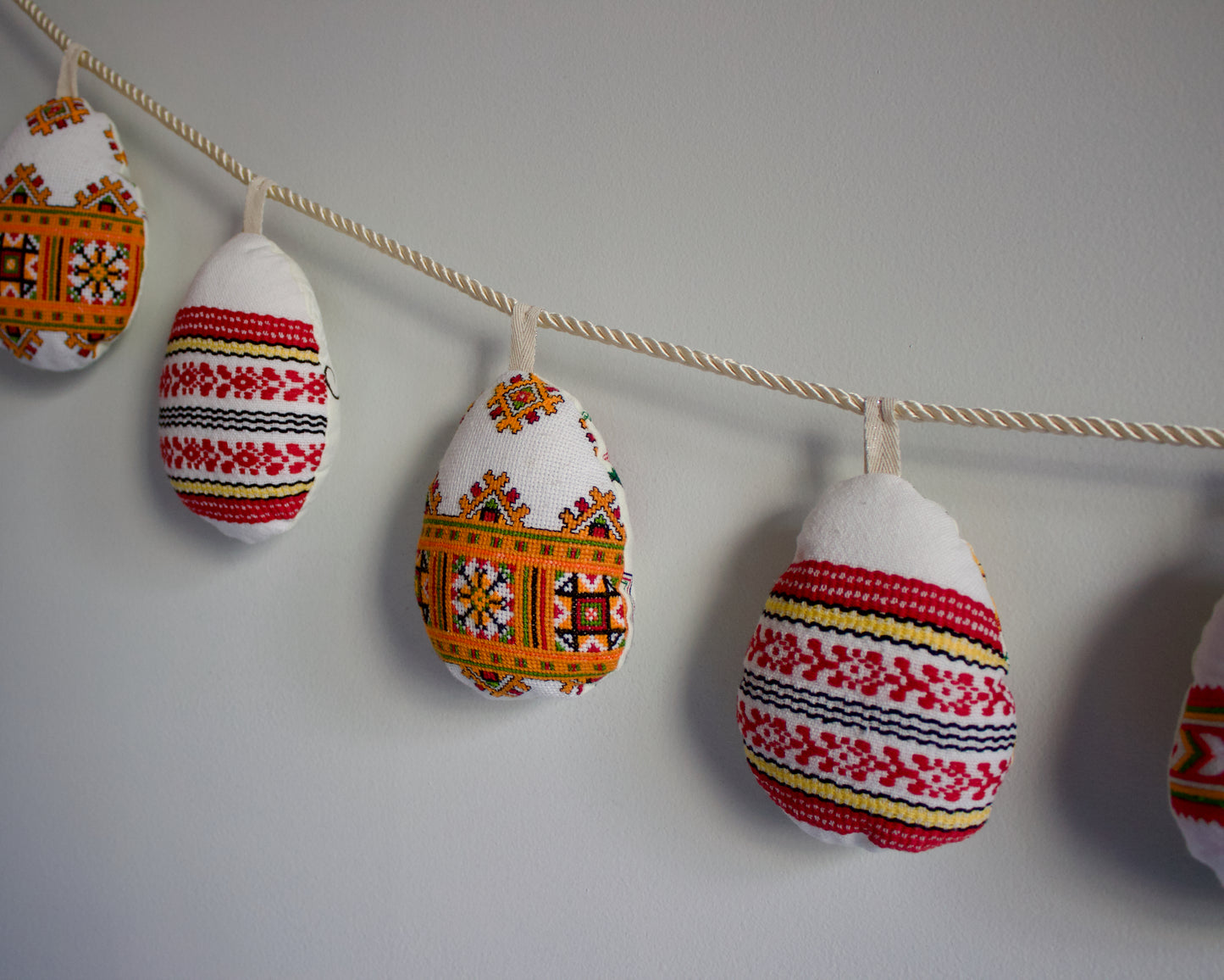 No. 21: Upcycled Pysanky Easter Egg Banner