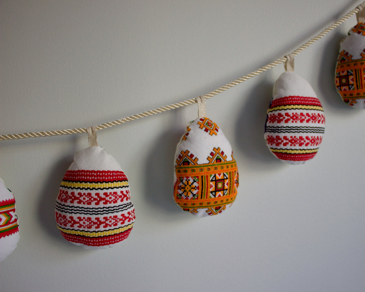 No. 21: Upcycled Pysanky Easter Egg Banner