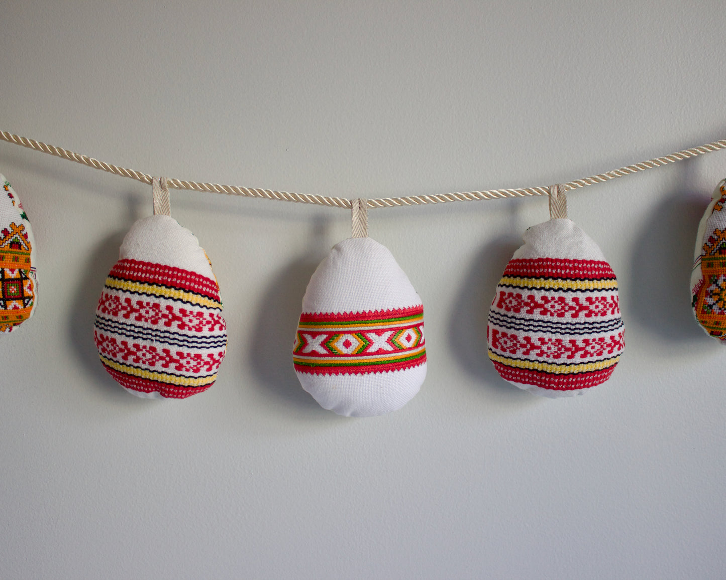 No. 21: Upcycled Pysanky Easter Egg Banner