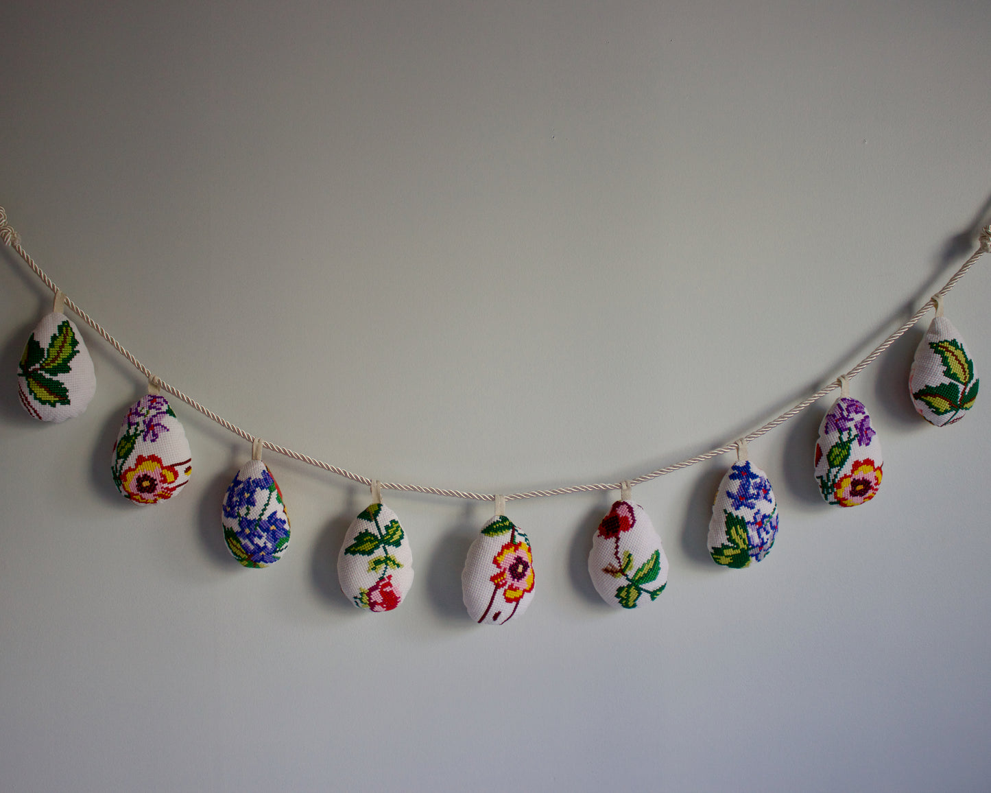 No. 29: Upcycled Pysanky Easter Egg Banner