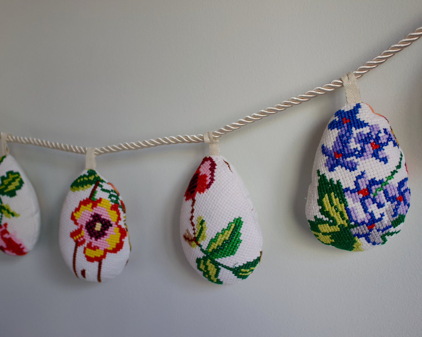 No. 29: Upcycled Pysanky Easter Egg Banner