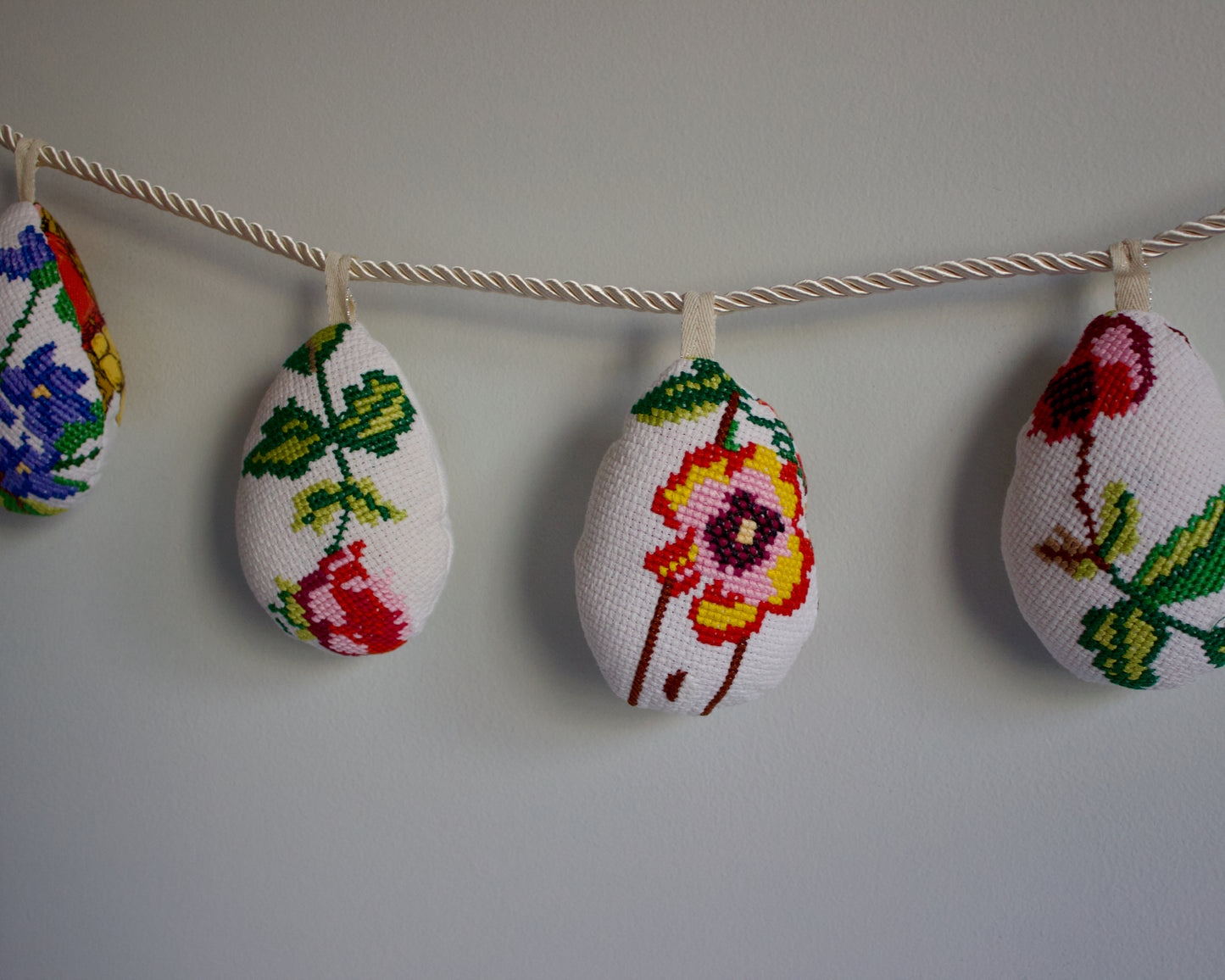 No. 29: Upcycled Pysanky Easter Egg Banner