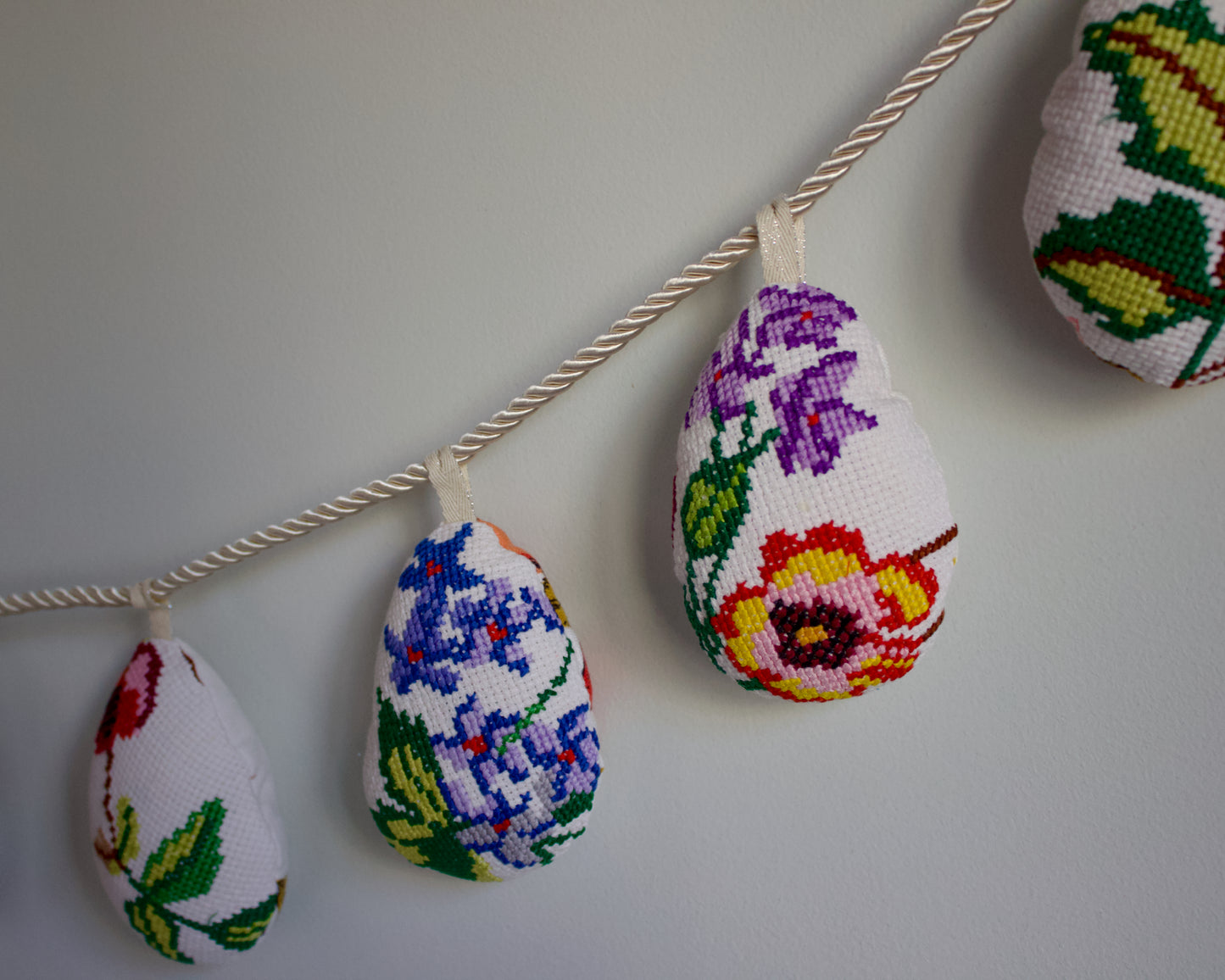 No. 29: Upcycled Pysanky Easter Egg Banner