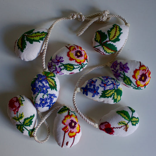 No. 29: Upcycled Pysanky Easter Egg Banner