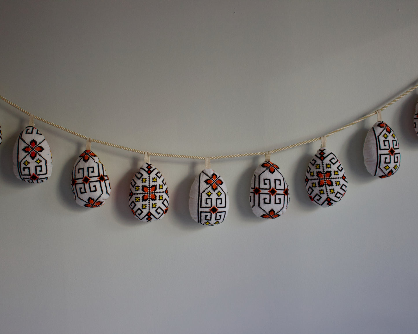 No. 37: Upcycled Pysanky Easter Egg Banner
