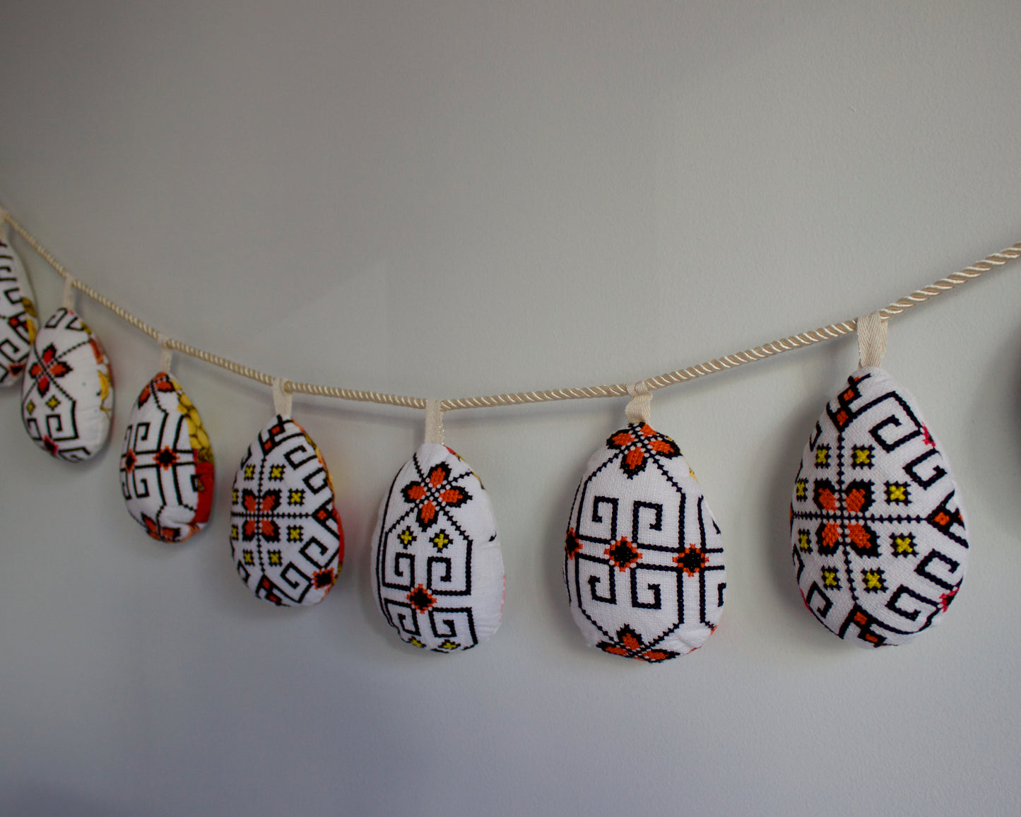 No. 37: Upcycled Pysanky Easter Egg Banner