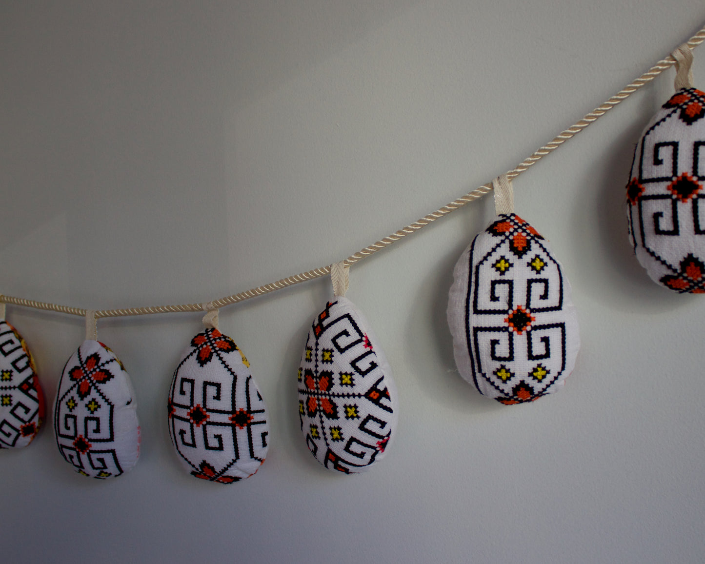 No. 37: Upcycled Pysanky Easter Egg Banner
