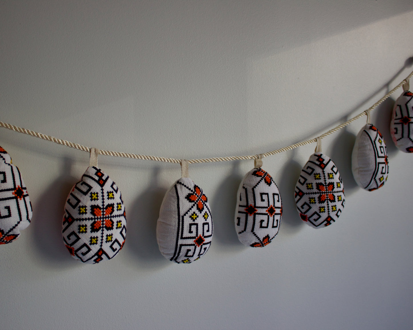 No. 37: Upcycled Pysanky Easter Egg Banner