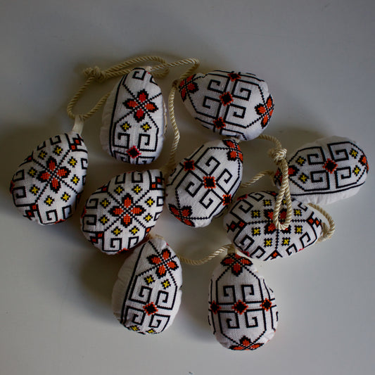 No. 37: Upcycled Pysanky Easter Egg Banner