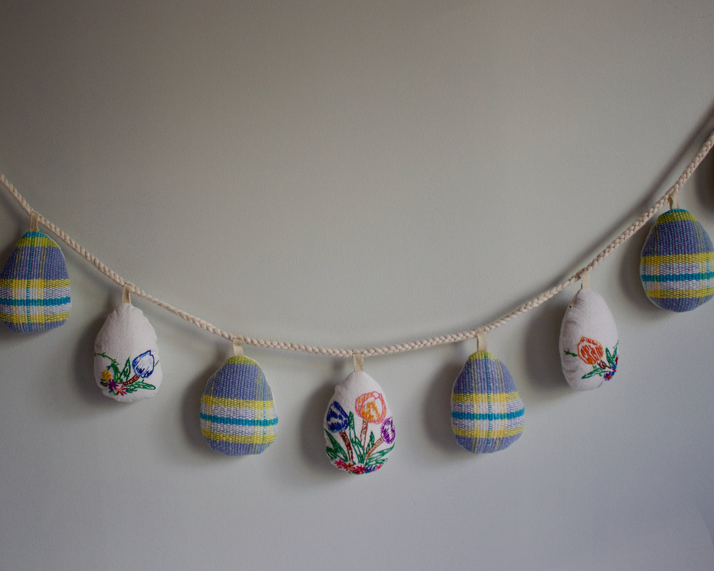 No. 26: Upcycled Pysanky Easter Egg Banner