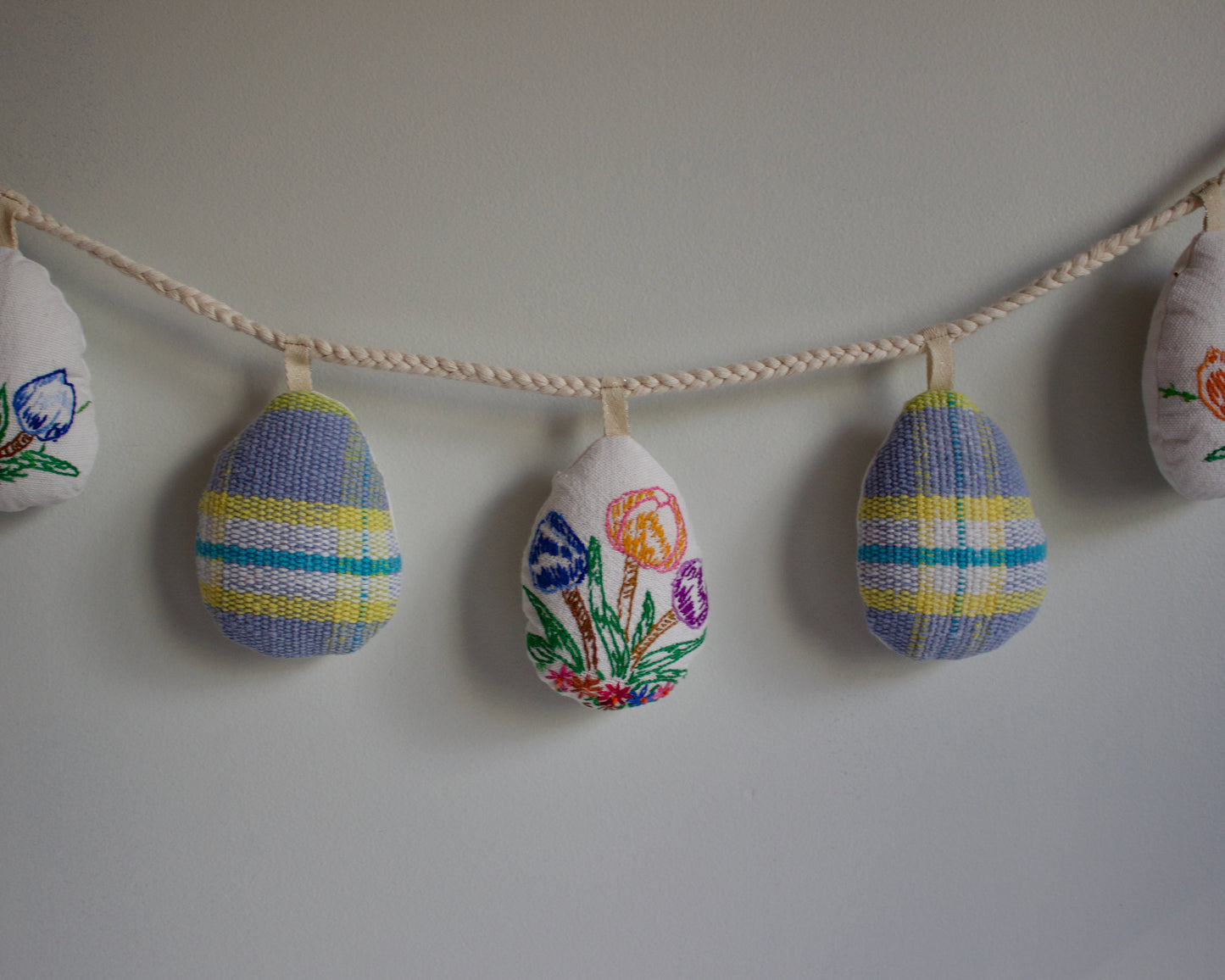 No. 26: Upcycled Pysanky Easter Egg Banner